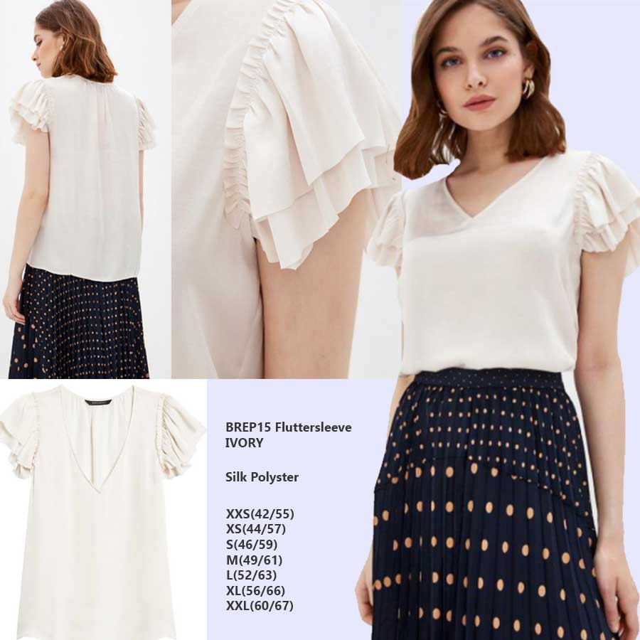 BANANAREPUBLIC FLUTTERSLEEVE BLOUSE-4