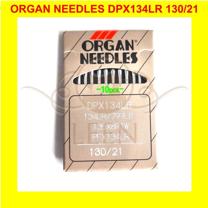 Jarum ORGAN PFx134LR 21 / DPx134LR Needles Jahit Kulit ORI Japan LEEN