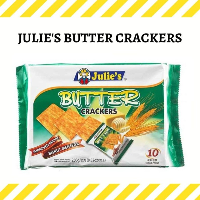 

Biskuit Julie's Butter Crackers 250gr / Julies Butter Cracker / Biskuit Mentega Impor Malaysia