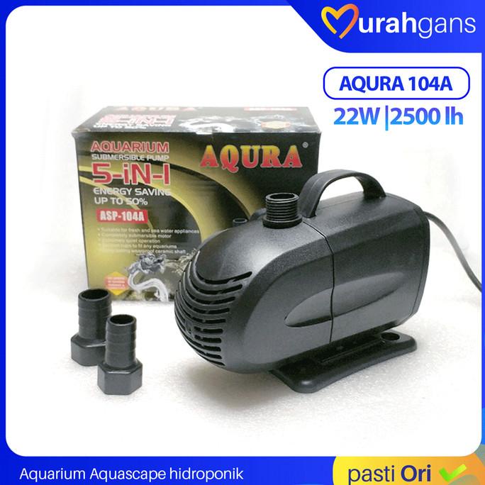 Pompa Air Aquarium AQURA 104 A Original 22 Watt