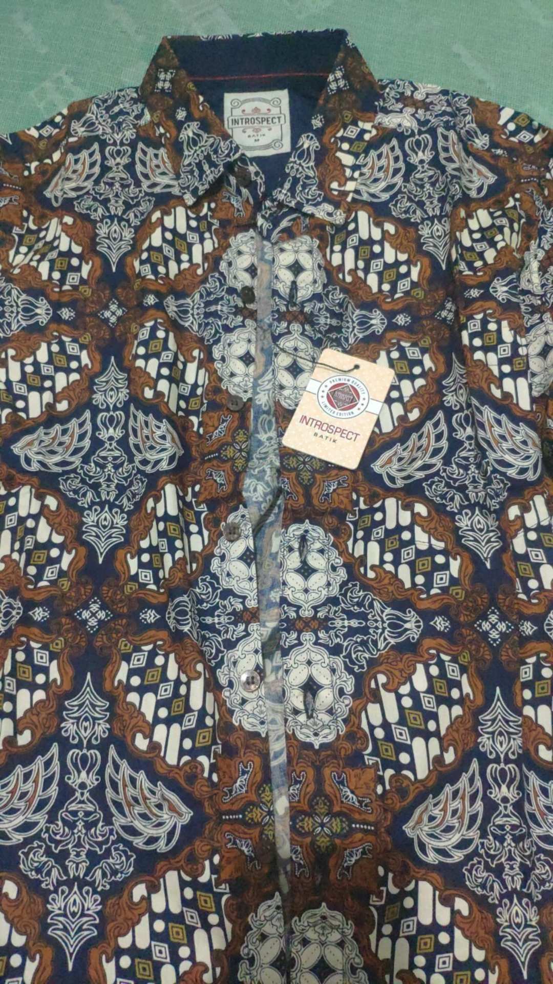 (bisa Cod) Terbaru Kemeja Batik Pria Introspect