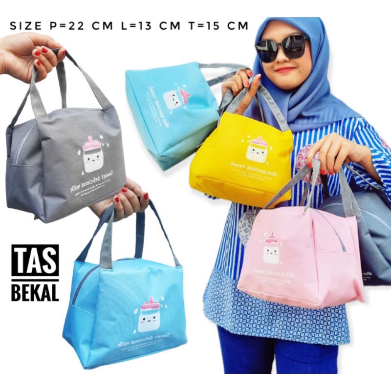 TAS BEKAL MAKANAN  LUNCH BAG VERSI LOKAL An BAHAN D 600