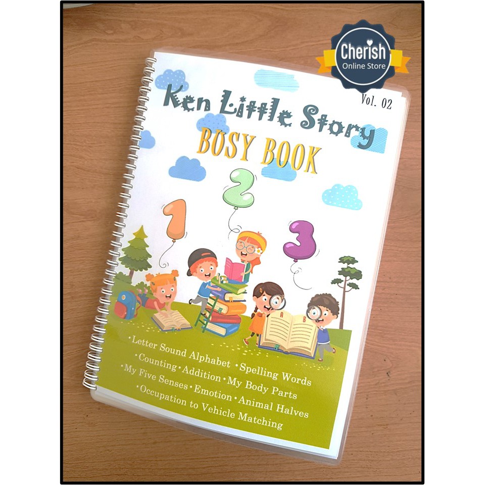 Busy Book - Activity Book - Buku Edukasi Anak - Quiet Book Vol. 02 - Ken little story