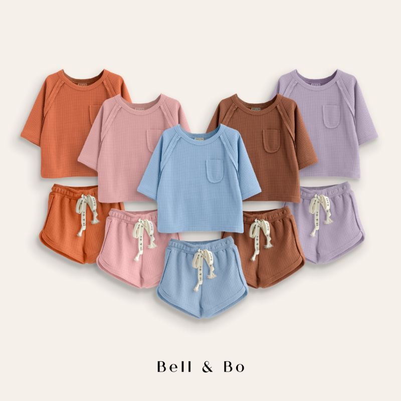 BELL&amp;BO - FINGON SET BELL N BO - SETELAN BAJU ANAK - SET BAJU BAYI