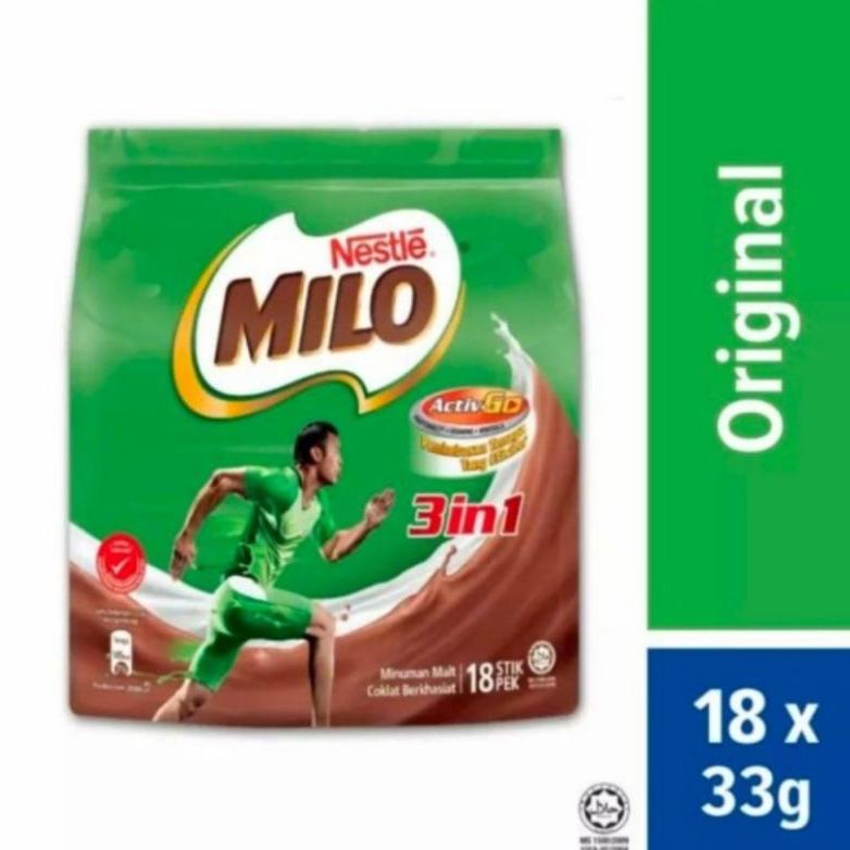 

[KODE DYR7L] Milo Malaysia 3 in1 isi 18 Stick / Sachet