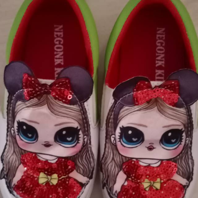 Sepatu lol led dan super hero