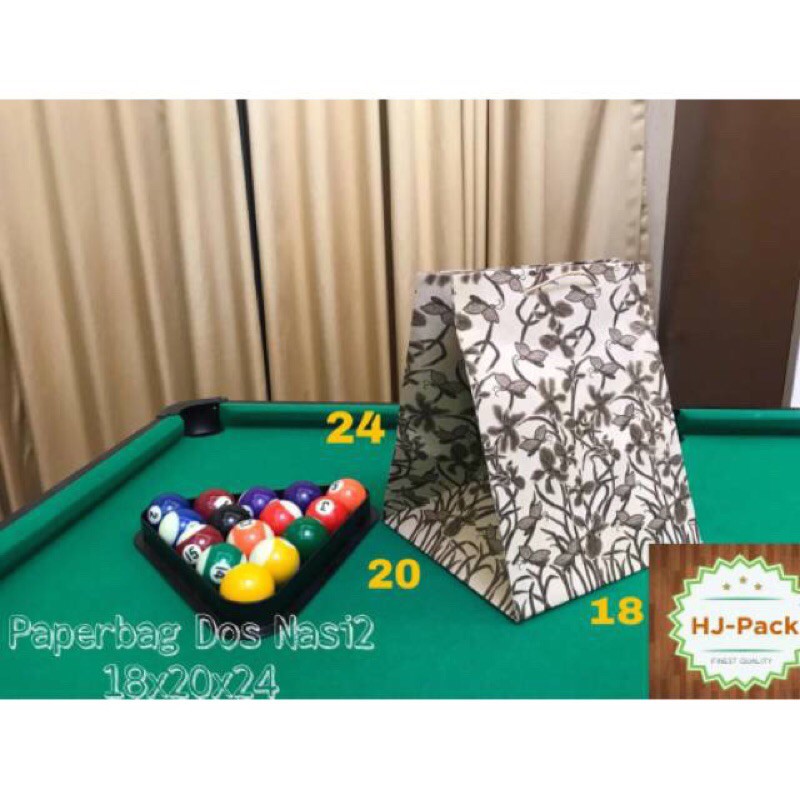 

Paperbag Dos Nasi 2 | Tas Kertas Motif Bunga | Paperbag uk 18x20x24 cm