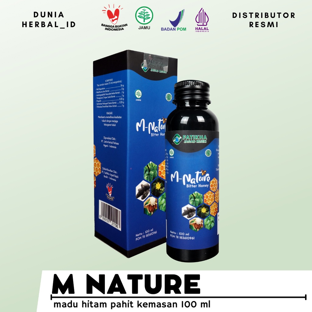 MADU PAHIT - MADU HITAM - M NATURE - KEMASAN EKONOMIS - HALAL - ASAM LAMBUNG