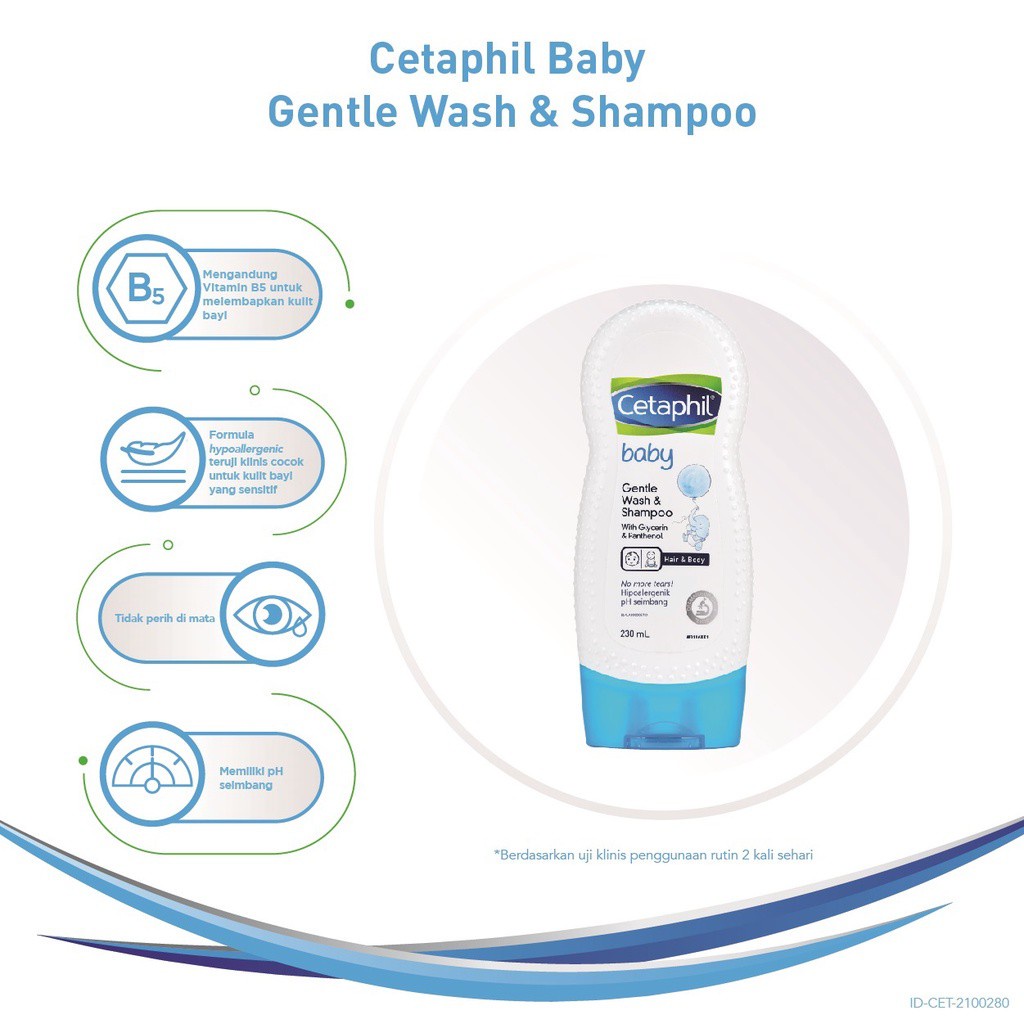 CETAPHIL BABY WASH &amp; SHAMPOO GENTLE 230 ML Shampo Sabun Bayi Anak 230ml