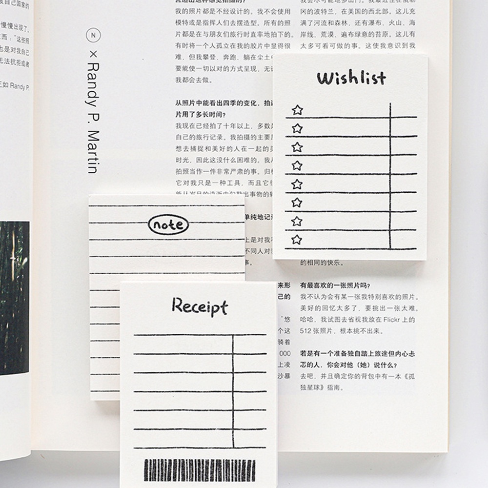 【COD Tangding】50pcs/set Memo Pad Cute Check List Weekly Plan Time Manage Diary Note Memo Paper set journal Stationery