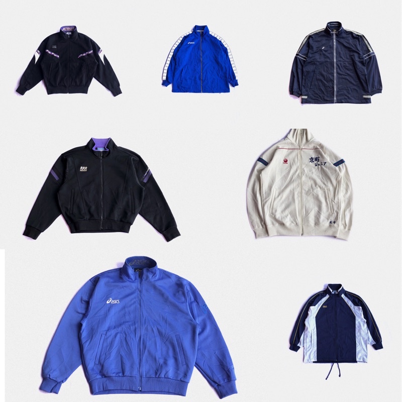 Jaket Training ASICS / Tracktop Vintage Asics / Second Original