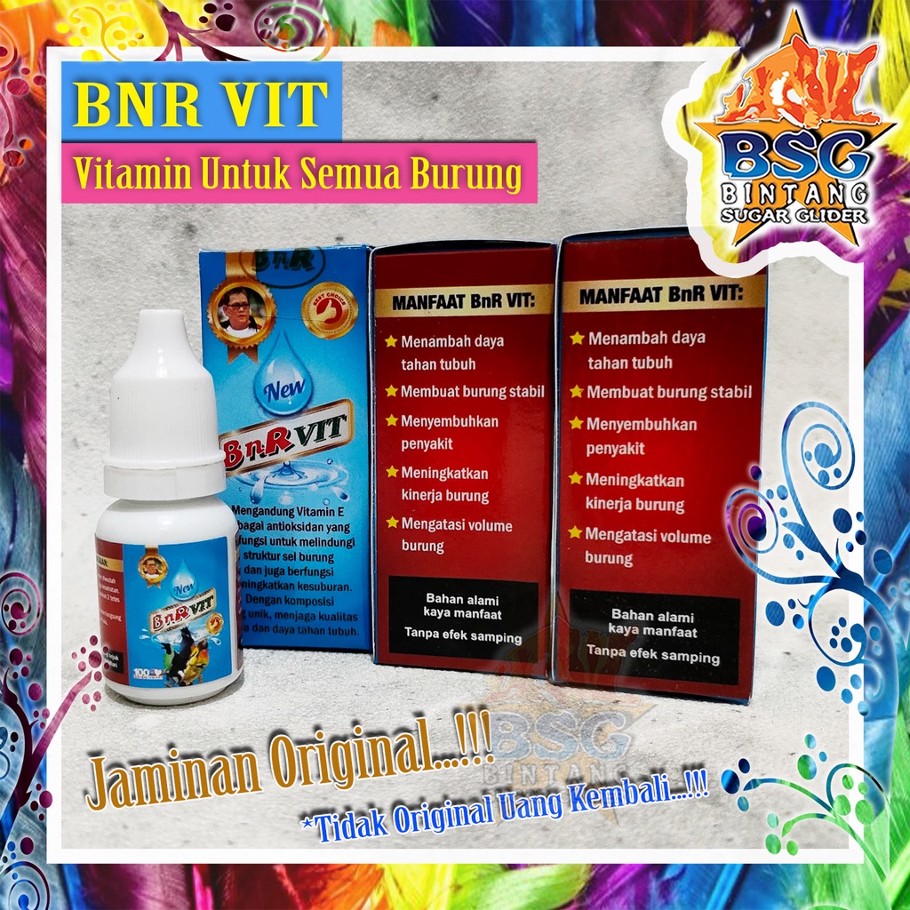 BNR VIT Vitamin Semua Burung - Murai - Kacer - Cucak Ijo - Kenari - Love Bird - Perenjak - Ciblek - 