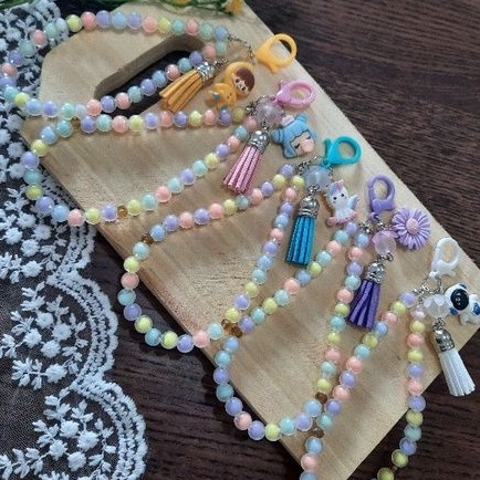 Tasbih dewasa anak tasbih karakter gantungan tasbih warna warni lucu murah bahan premium