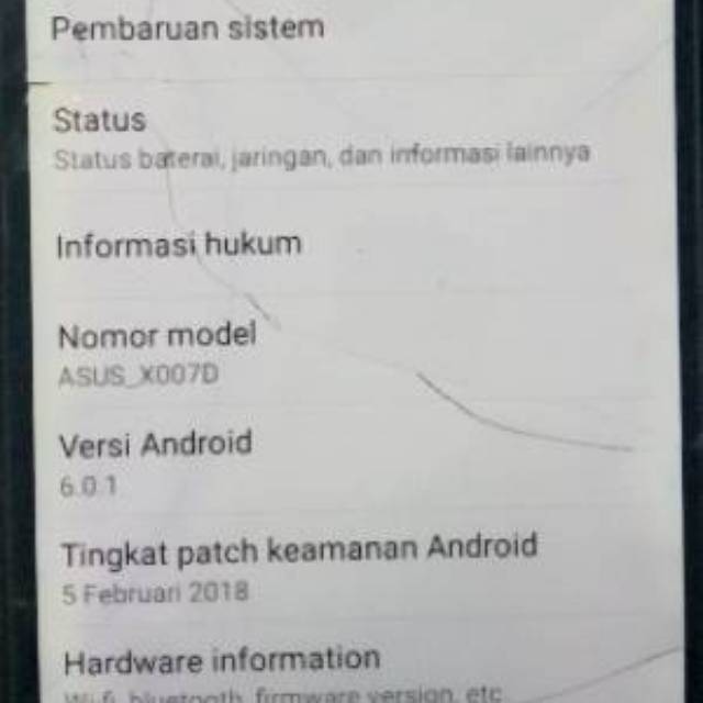 Mesin asus x007d