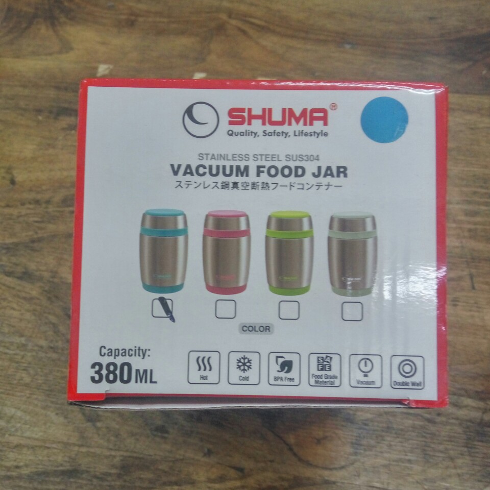 Shuma Stainless Steel Vacuum Food Jar 380mL