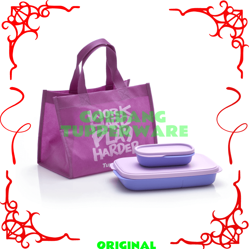 Lunch Box Set Tupperware Original-Kotak Makan Tupperware Original-Set Tempat Makan