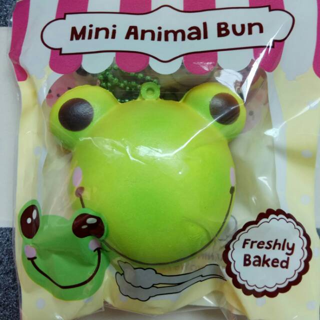 squishy MINI animal bun puni maru - frog