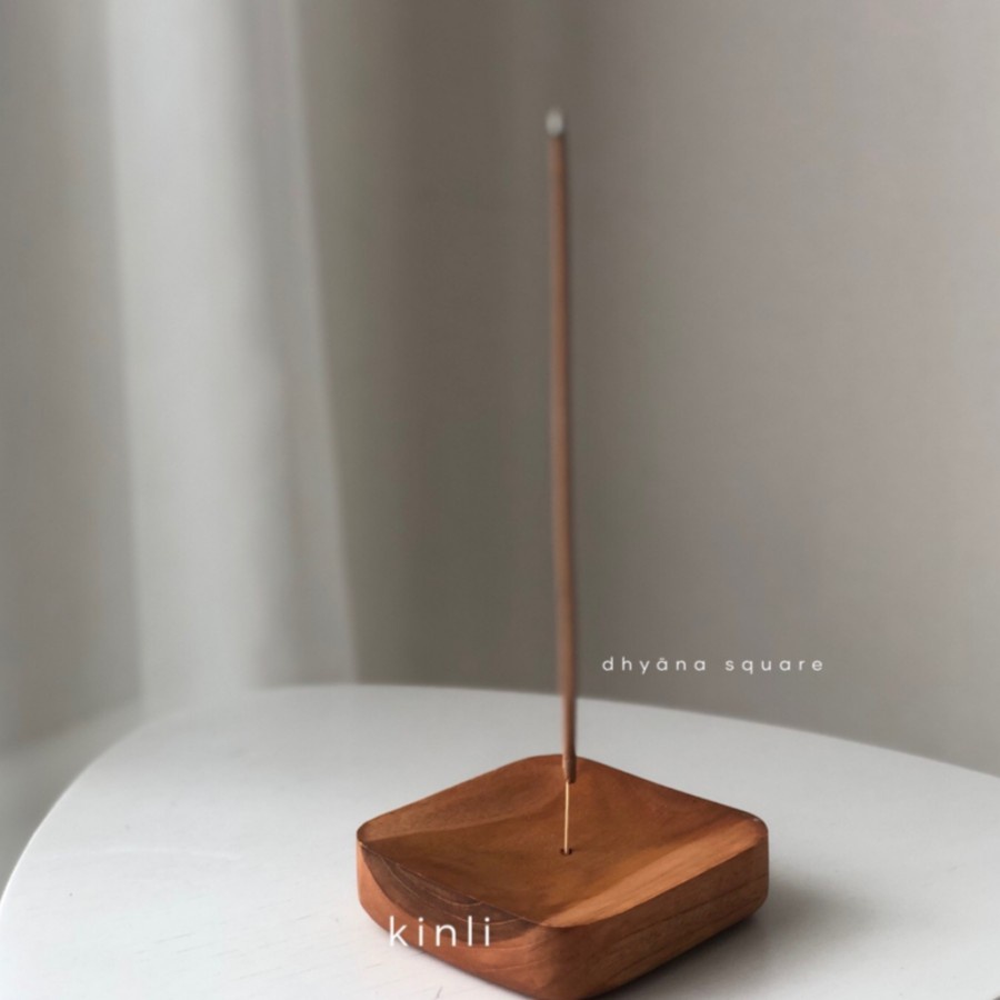 dhyana wooden dupa holder incense stick holder tempat dupa kayu jati