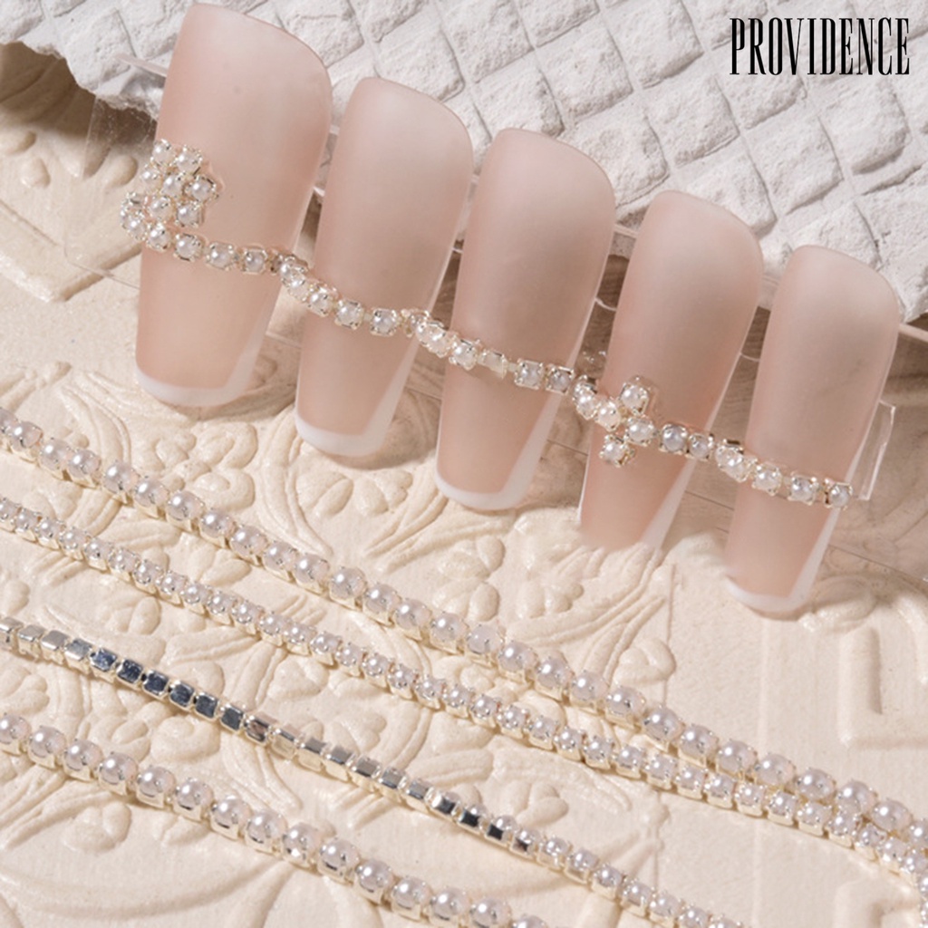 Providence Rantai Berlian Imitasi Bahan Metal Untuk Dekorasi Nail Art