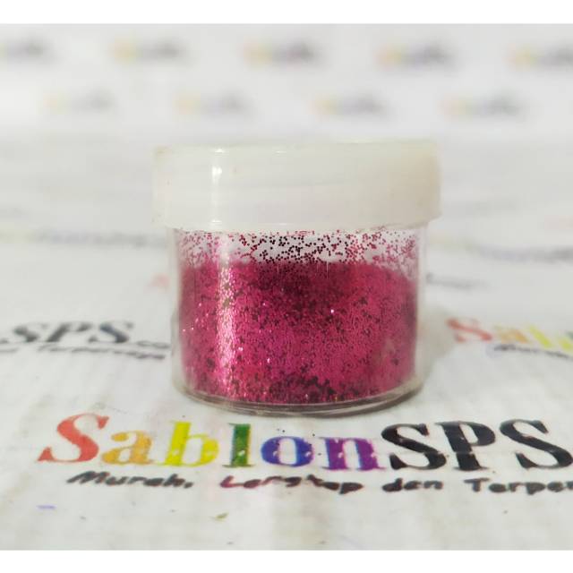 BUBUK GLITER PINK GLITTER POWDER 5gr CUP KECIL