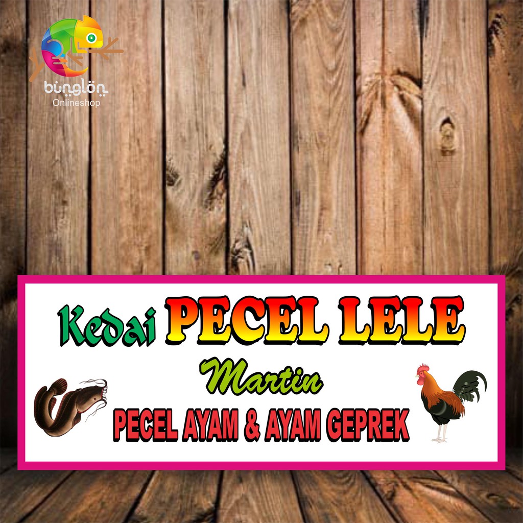 Banner, Spanduk, Backdrop, Baliho Custom Uk. 3x1 M (Contoh Pecel LeleB)
