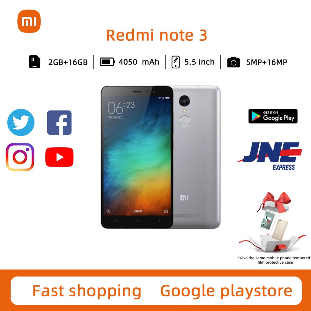 Xiaomi Redmi Note3 5.5inch 3/32gb 2/16gb smartphone