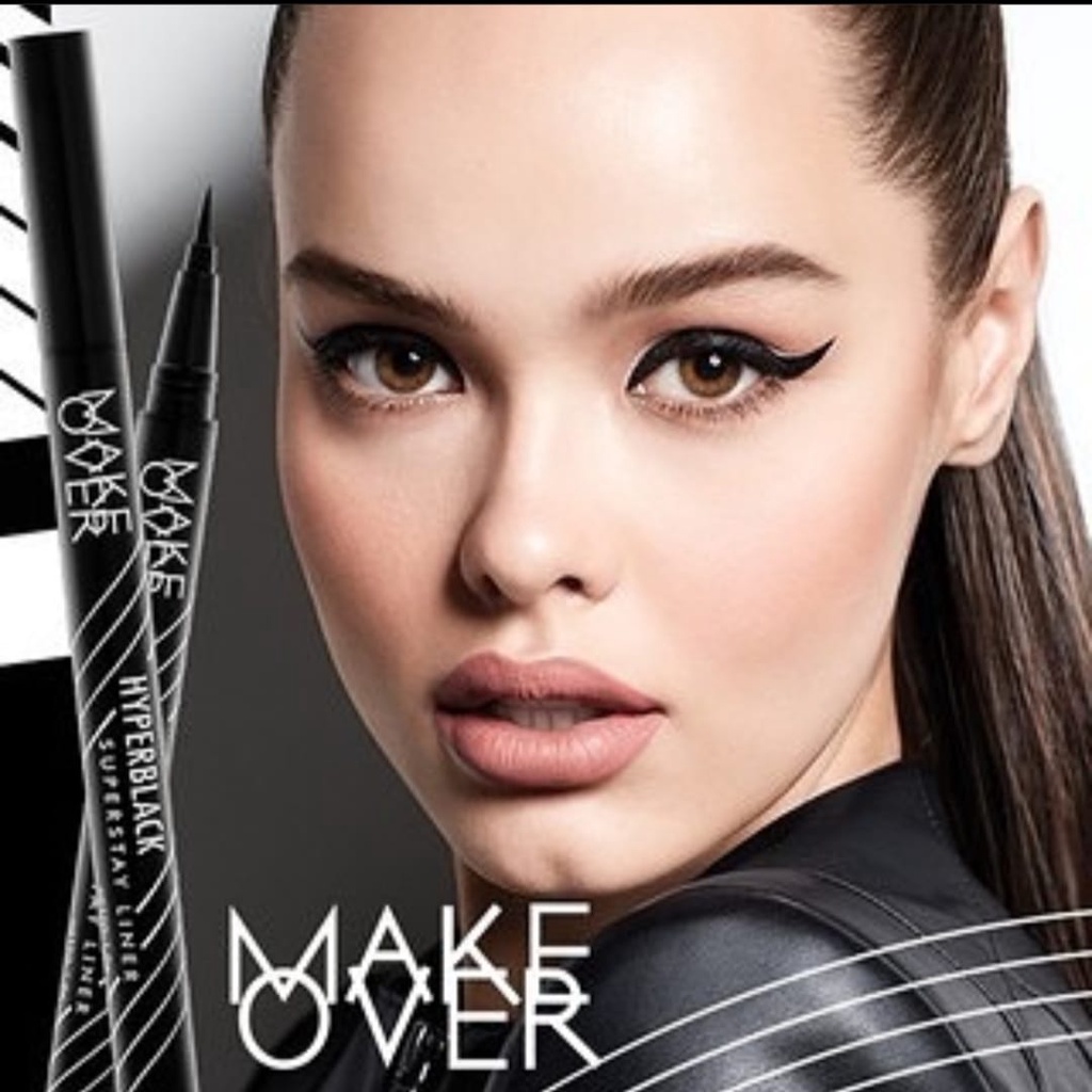 `ღ´ PHINKL `ღ´ 🅼🅰🅺🅴 🅾🆅🅴🆁 Make over hyperblack superstay liner eyeliner waterproof anti luntur