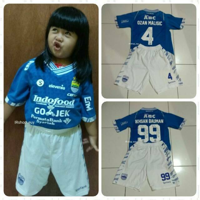 Jersey persib anak pakai name set 2018 2019