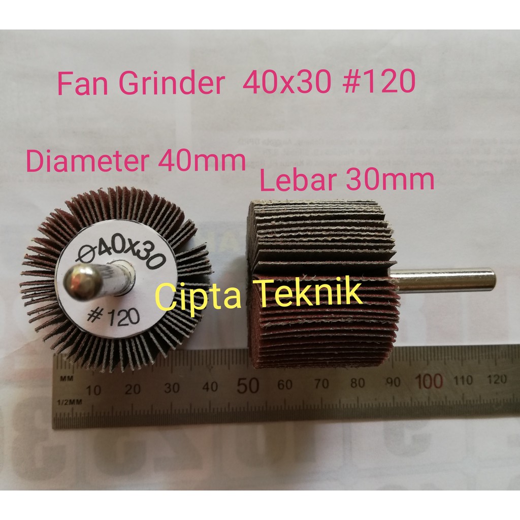 Fan Grinder 40 x 30 grit 120 Amplas Rotary 40x30 grit120