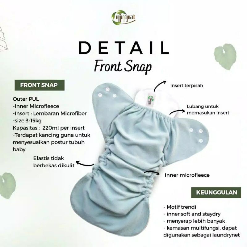 Clodi Ningrat Front Snap Cocok untuk New Born Bisa COD