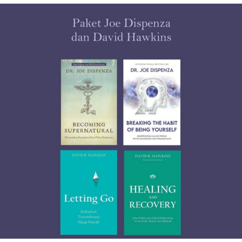 paket Joe Dispenza dan David Hawkins