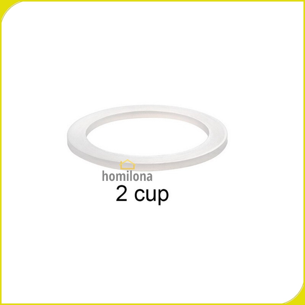 Silicone Seal Ring Flexible Gasket Replacement for Moka Pot Espresso - Jayce Z20-1 - White