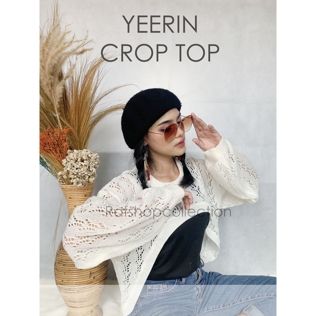 YEERIN Crop Top Ballon_ crop_Oversize_croptop