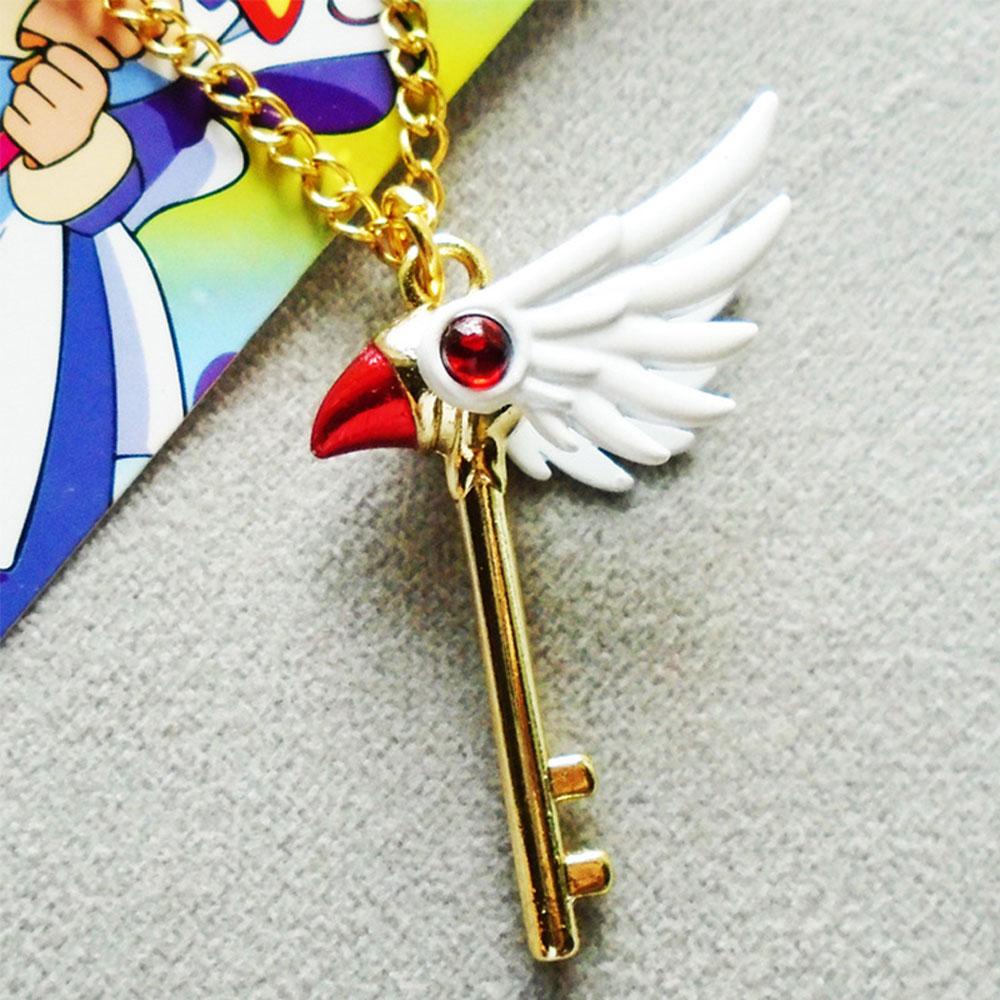 NICKOLAS1 Tongkat Ajaib Kalung Animasi Manga Gantungan Kunci KINOMOTO SAKURA Anime Card Captor Alat Peraga Cosplay