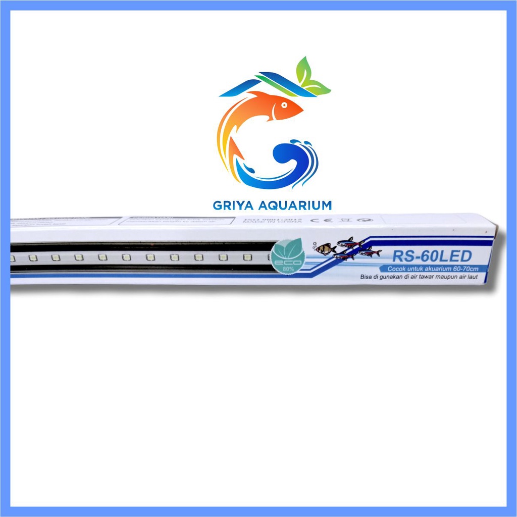 LAMPU LED AQUARIUM CELUP. ROSSTON T4 60LED