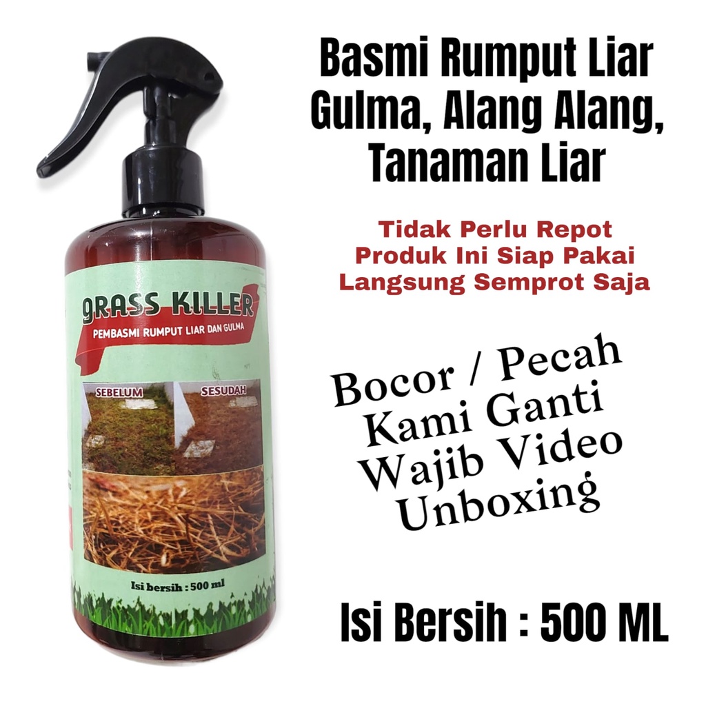 Herbisida Pembasmi Rumput Liar Gulma Alang Alang Gross Killer