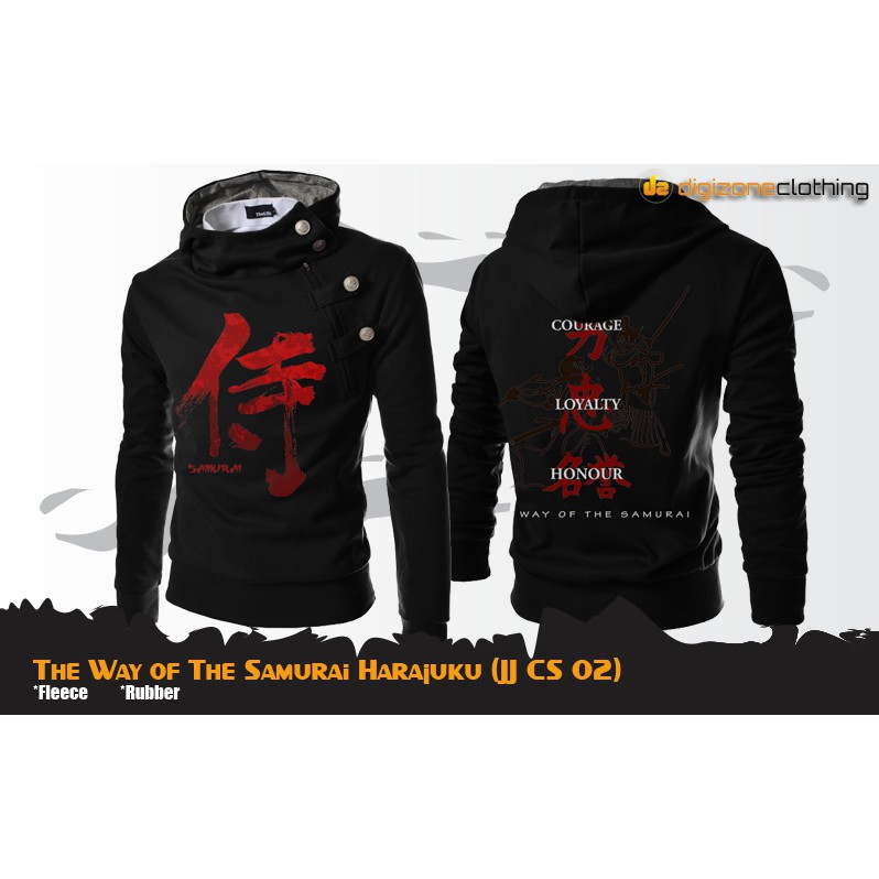 Jaket Anime Game Kanji Jepang Harajuku Jacket Hoodie (JJ CS 02)