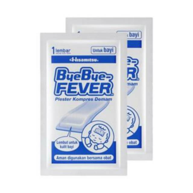 Bye Bye Fever Multipack - Plester Kompres Demam Isi 10 Lembar