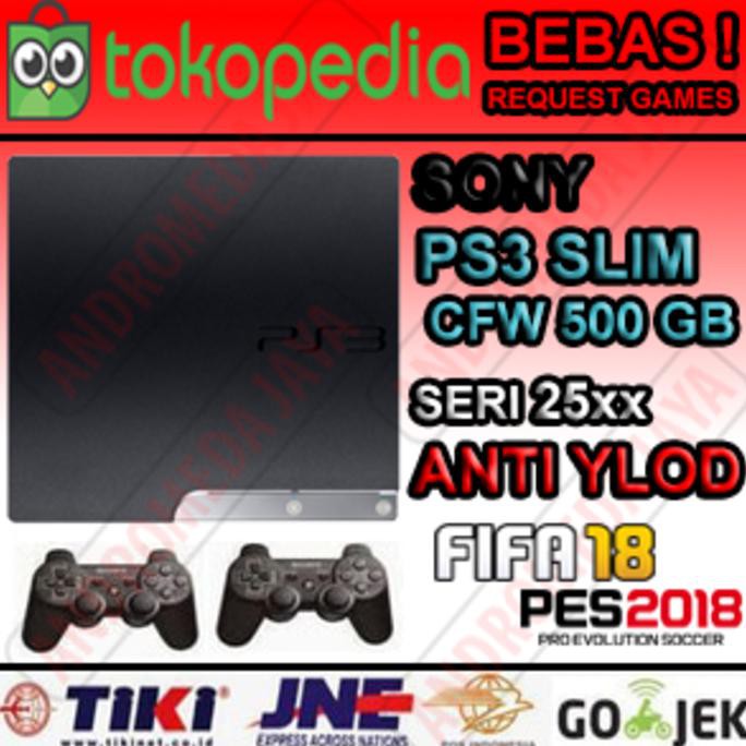 PROMO HARI INI  PS3 Slim 500GB CFW Seri 25XX 1DT