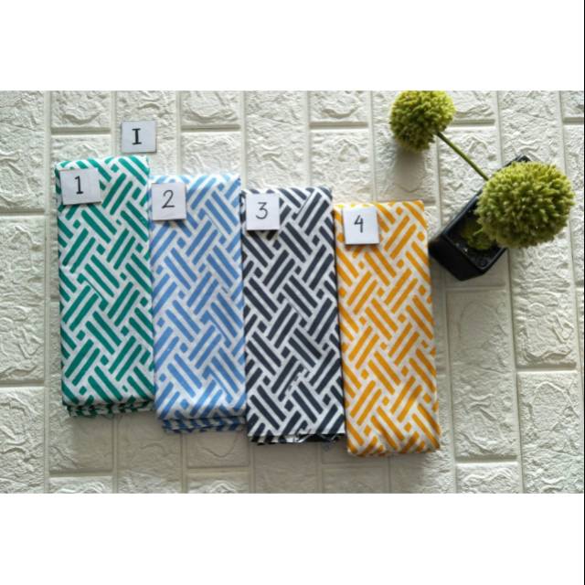 Kain batik cap garutan satu warna, batik murah halus, warna hijau tosca, biru muda, hitam, kuning