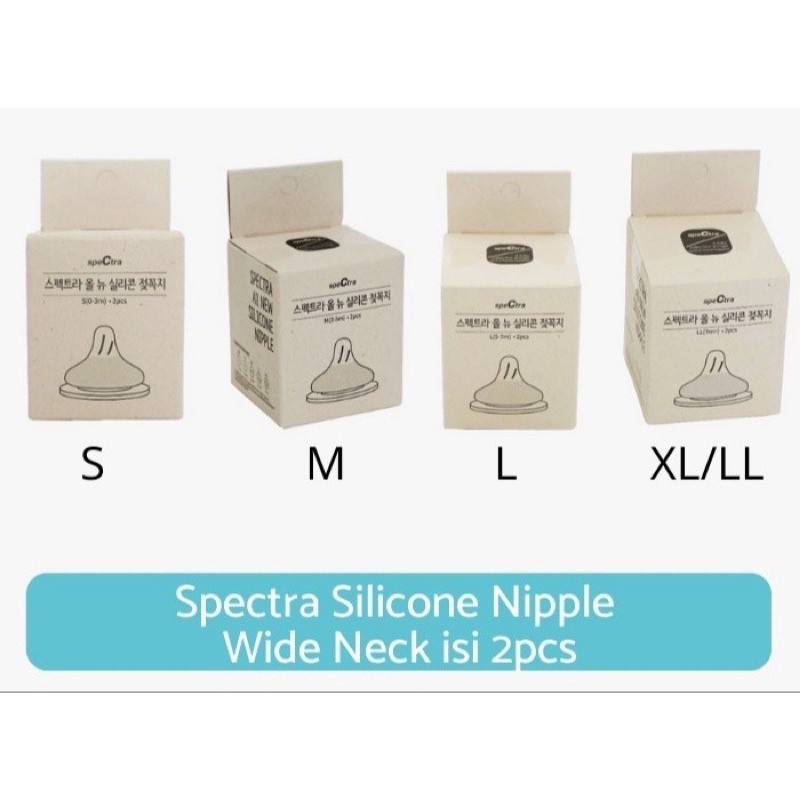 NIPPLE DOT SILICONE SPECTRA / Silicone Nipple size S M L XL isi 2 pc