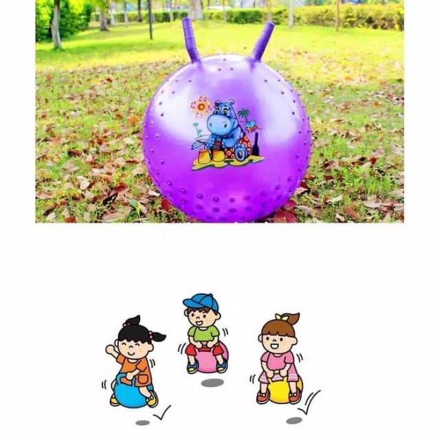 {Bisa Byr ditempat} Mainan Jumping Ball Hopper Ball Bola Genjot Bola Lompat Anak