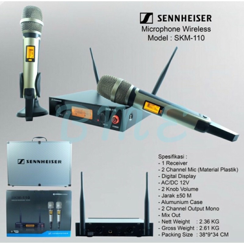 Mic Wireless SENNHEISER SKM110/SKM 110 FREE KOPER ( HANDHELD )