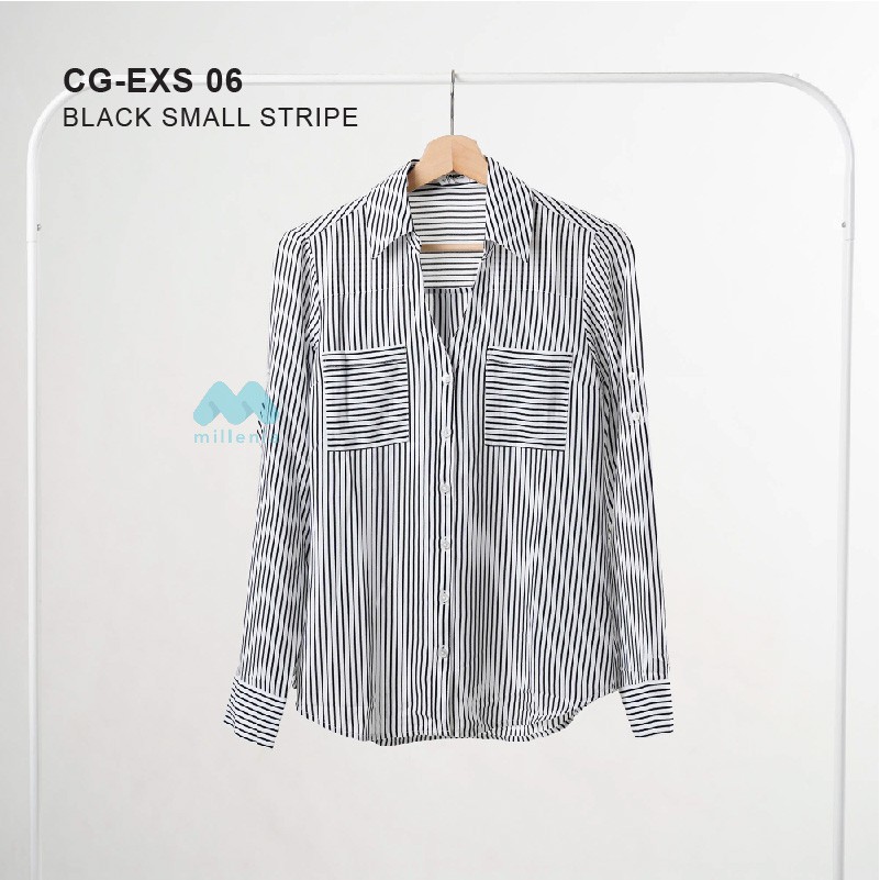 Kemeja Wanita- Portofino Vneck Double Pocket [CG-EXS 06]-6