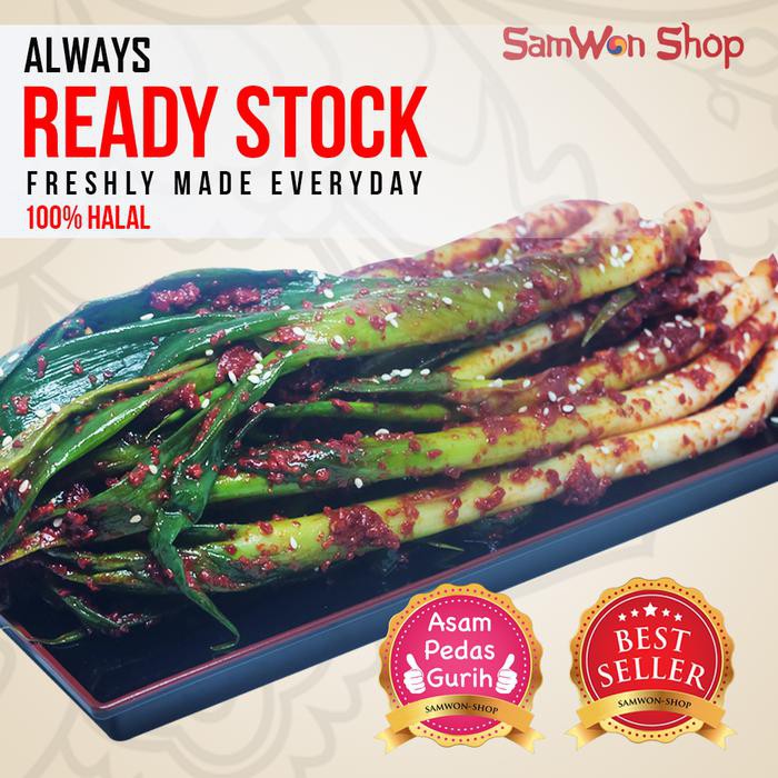 

HOT ITEM!! KIMCHI DAUN BAWANG FRESH 200 GR SAMWON MAKANAN KOREA KEKINIAN