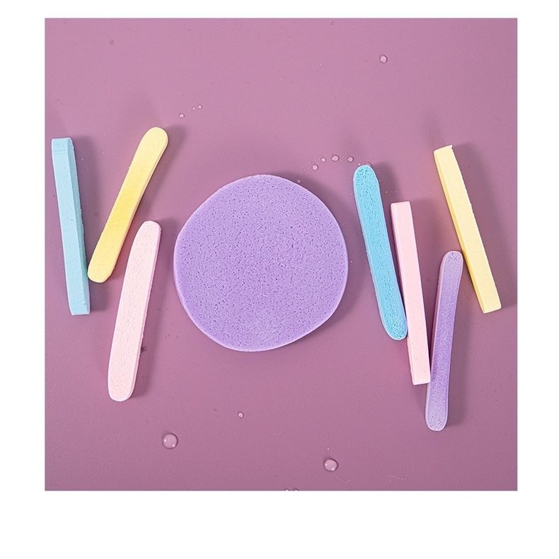 1 LUSIN 12PCS / SPONS STICK / SPONS FACIAL MODEL STICK KENTANG PEMBERSIH MUKA / SPON KENTANG / SPONGE FACIAL