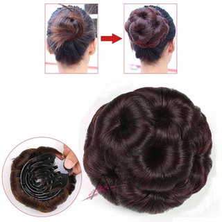  Jepit  Plastik Rambut  Keriting Elastis Model Wig  Bun untuk 