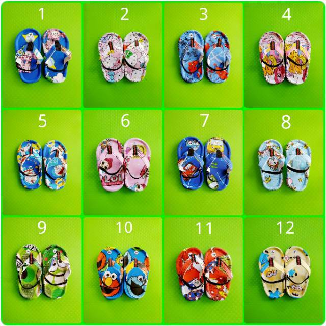  Pake Tali Belakang Sandal  Karakter Lucu  Anak Shopee 