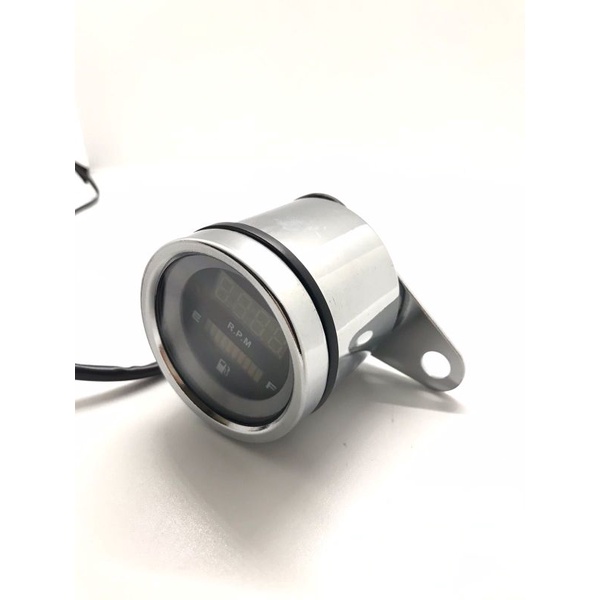 Speedometer Fuel Meter 2in1 Digital Rpm Plus Amper Bensin Digital LED Universal motor/mobil dill