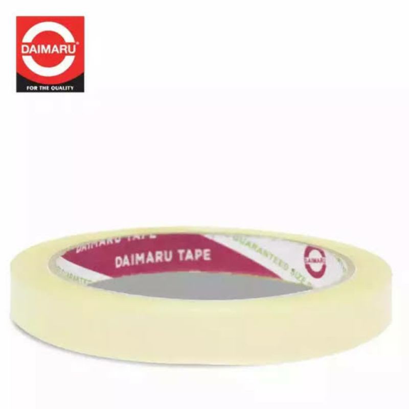 

Lakban Isolasi Daimaru OPP Lebar 0.5 Inch 12mm Panjang 72 Yard